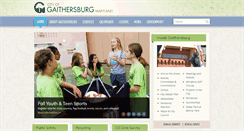 Desktop Screenshot of gaithersburgmd.gov